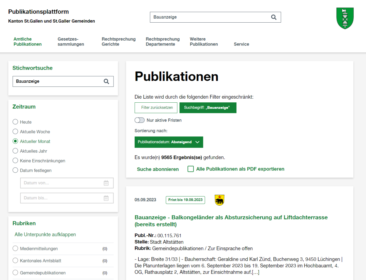 E-Service - Publikationsplattform