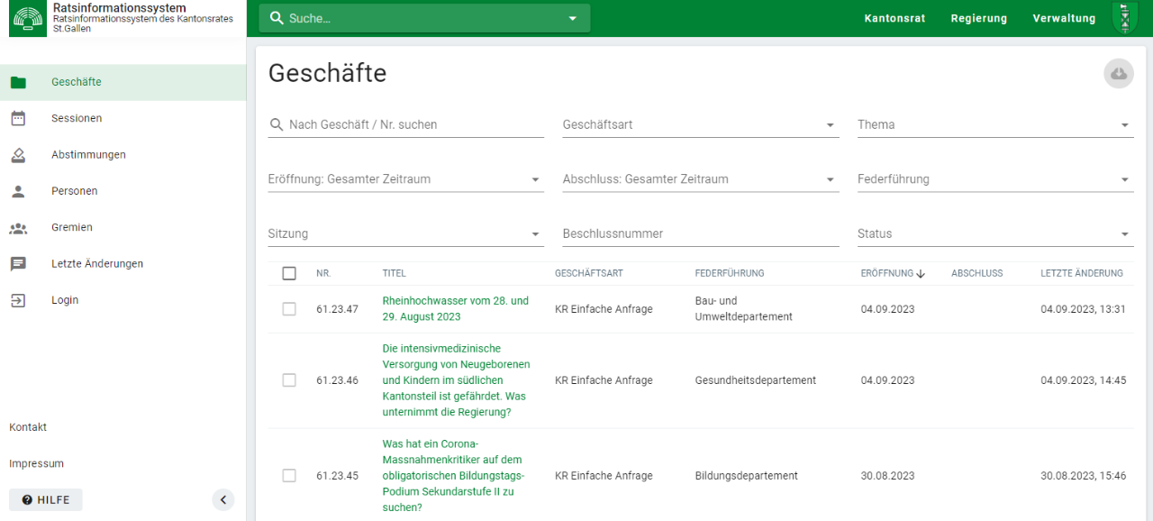  E-Service - Ratsinformationssystem